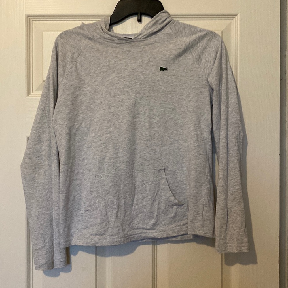Lacoste- Kids long sleeve tee with hood
